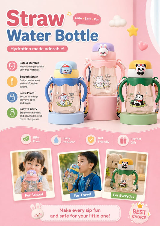 Kids Cartoon Water Bottle