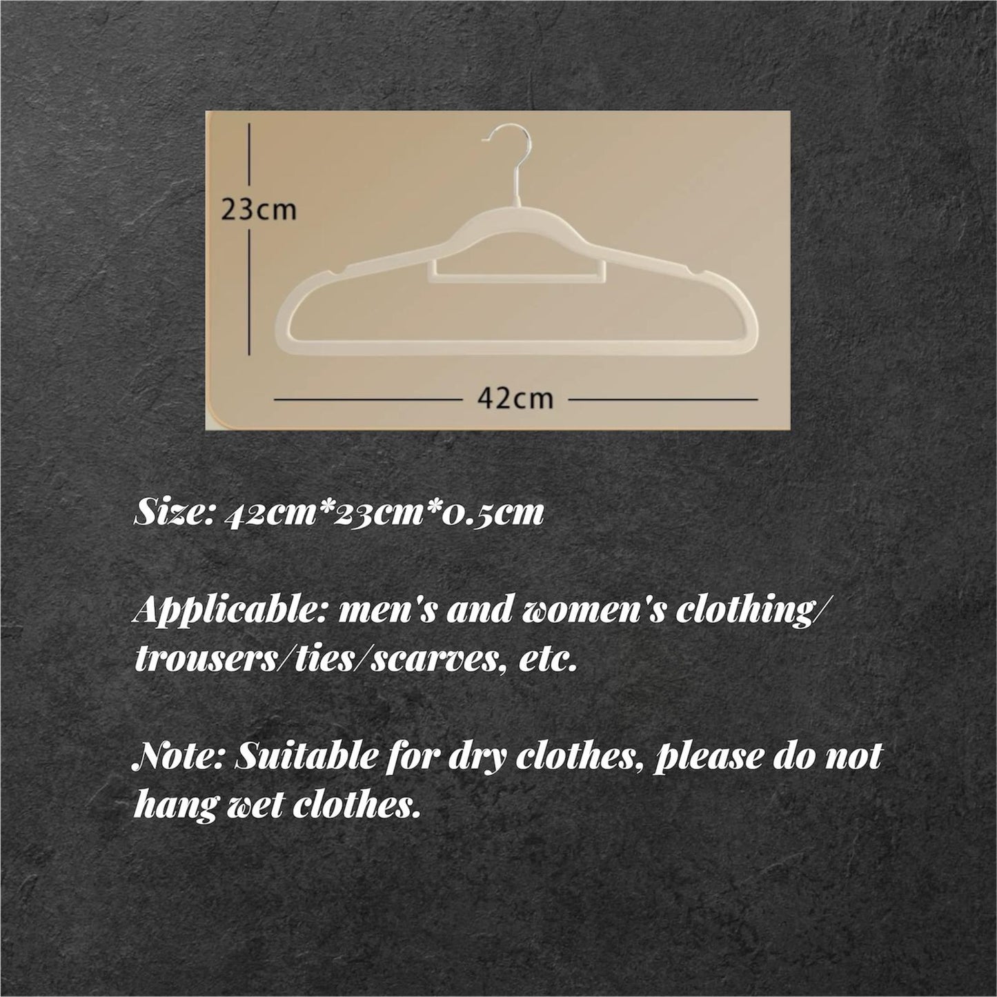 10 Pcs Premium Velvet Anti Slip Hotel Grade Hangers