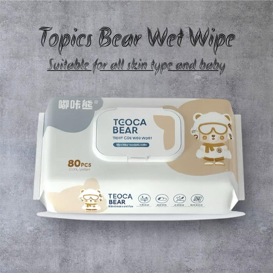 Extra Thick Tooca Bear Baby Wet Wipe (80 sheets per packet)